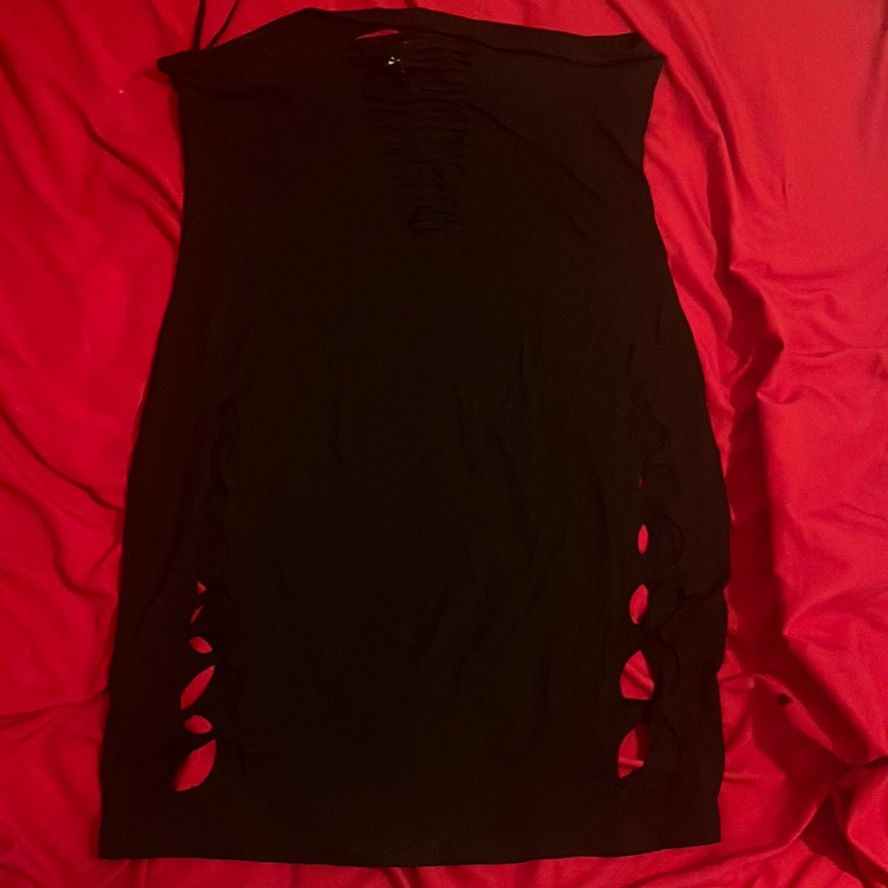 Cut Out Backless Tube Bodycon Dress